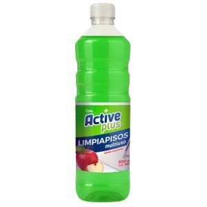 Limpiapisos multiuso manzana Active Plus 900 ml aroma manzana envase verde