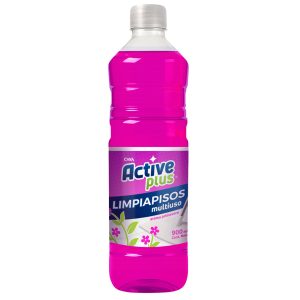 limpiapisos multiuso primavera Active Plus 900 ml aroma floral envase rosado