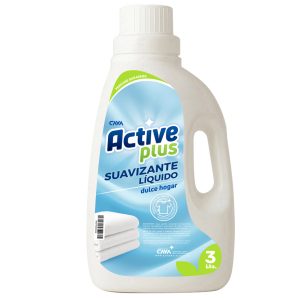 Suavizante líquido Active Plus Dulce Hogar color celeste 3 litros