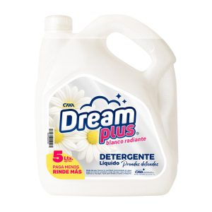 detergente líquido Dream Plus blanco radiante 5 litros prendas delicadas