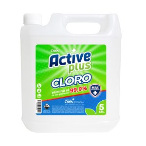 Cloro Active Plus tradicional bidón 5 litros elimina 99,9% de gérmenes