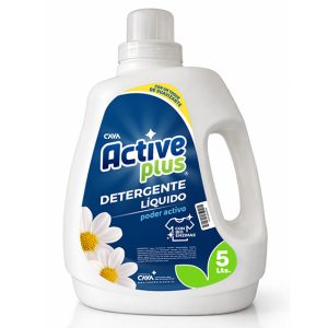 Detergente líquido Active Plus poder activo botella 5 litros con bioenzimas