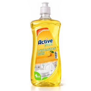 lavalozas active plus 1 litro aroma naranja limpieza profunda desengrasante